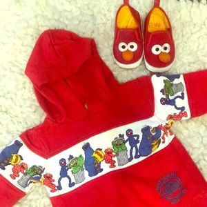 Boys 6/9 Elmo Outfit